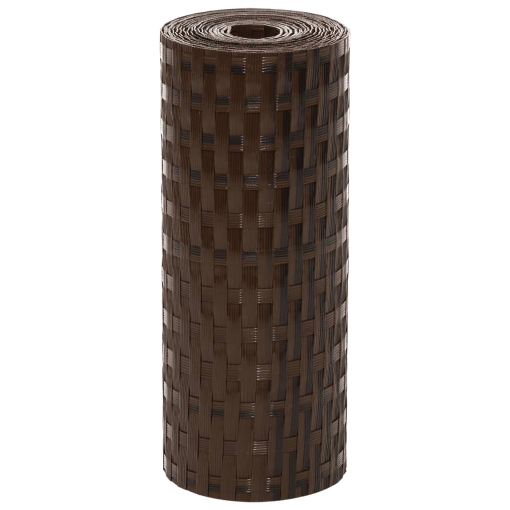 vidaXL Paravan pentru balcon 5 buc. maro și negru 255x19 cm poliratan vidaXL Paravan pentru balcon 5 buc. maro și negru 255x19 cm poliratan
