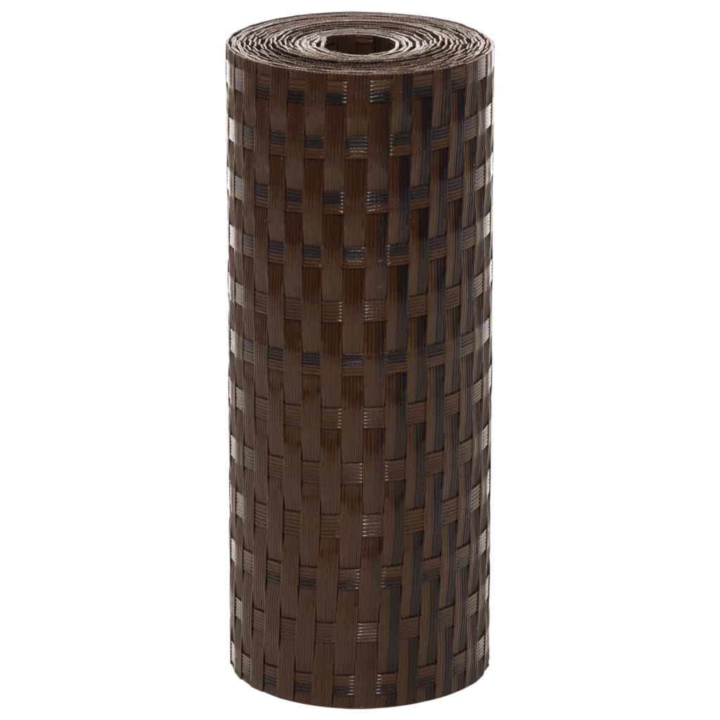 vidaXL Paravan pentru balcon 10 buc. maro și negru 255x19 cm poliratan vidaXL Paravan pentru balcon 10 buc. maro și negru 255x19 cm poliratan