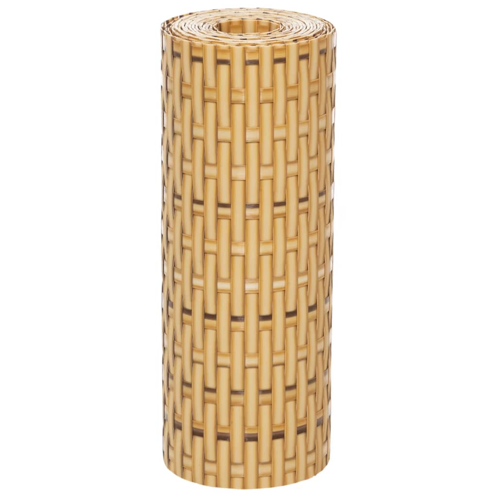 vidaXL Paravane pentru balcon 5 buc. maro deschis 255x19 cm poliratan vidaXL Paravane pentru balcon 5 buc. maro deschis 255x19 cm poliratan