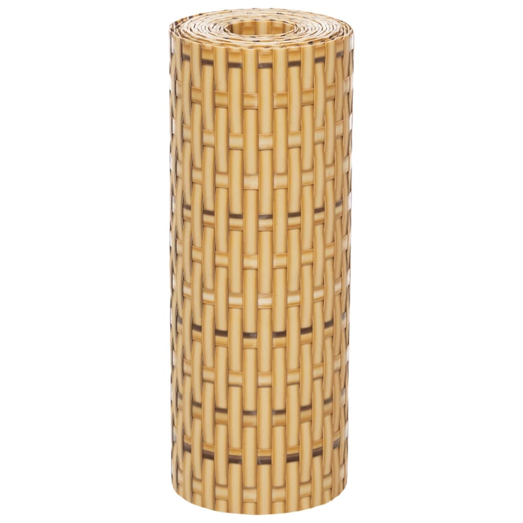 vidaXL Paravan pentru balcon 10 buc. maro deschis 255x19 cm poliratan vidaXL Paravan pentru balcon 10 buc. maro deschis 255x19 cm poliratan