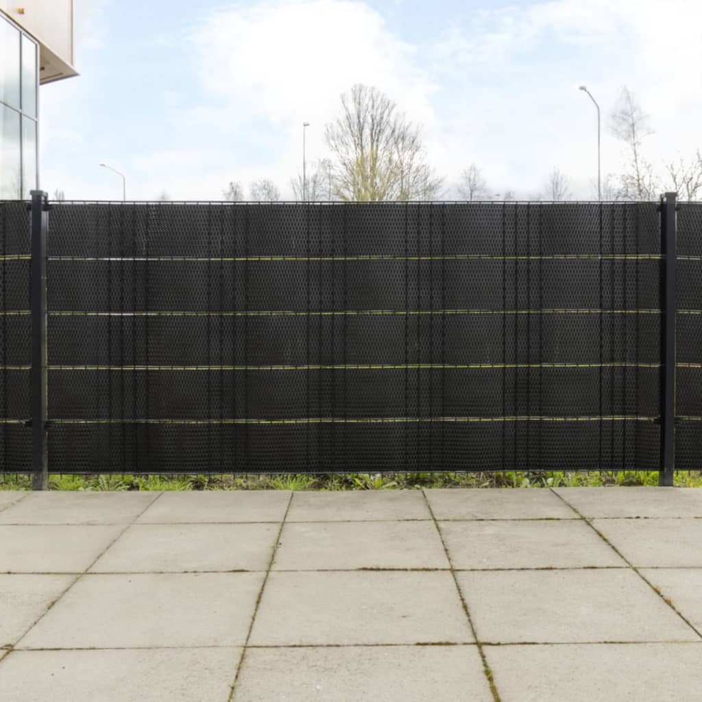 vidaXL Paravane pentru balcon, 5 buc., negru, 255x19 cm, poliratan vidaXL Paravane pentru balcon, 5 buc., negru, 255x19 cm, poliratan