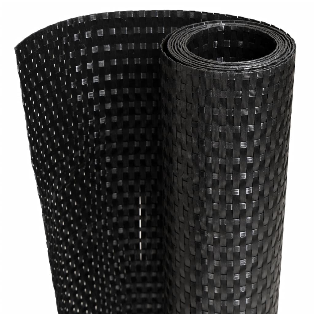 vidaXL Paravane pentru balcon, 10 buc., negru, 255x19 cm, poliratan vidaXL Paravane pentru balcon, 10 buc., negru, 255x19 cm, poliratan