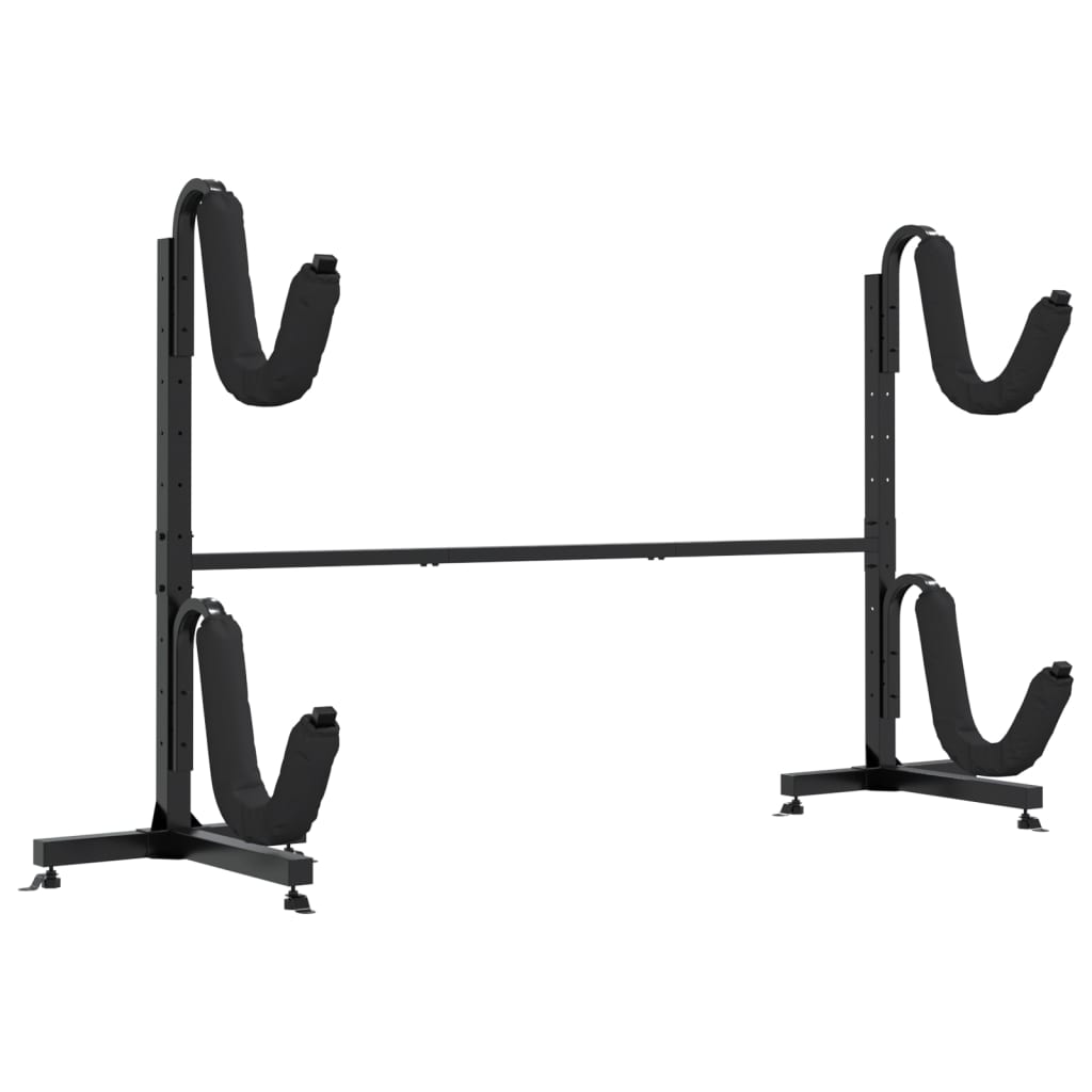 vidaXL Suport de depozitare pentru 2 caiace 250x57x127,5 cm Oțel vidaXL Suport de depozitare pentru 2 caiace 250x57x127,5 cm Oțel