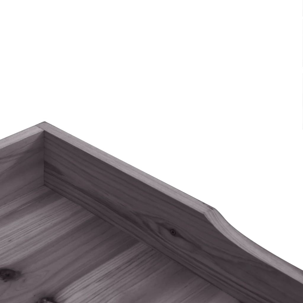 vidaXL Masă de plante cu raft, gri, 78x38x82,5 cm, lemn masiv de brad vidaXL Masă de plante cu raft, gri, 78x38x82,5 cm, lemn masiv de brad