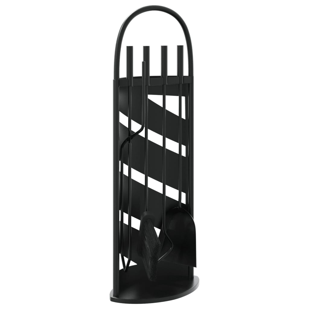 vidaXL Set de unelte pentru șemineu, 5 piese, 23x15x66 cm, oțel