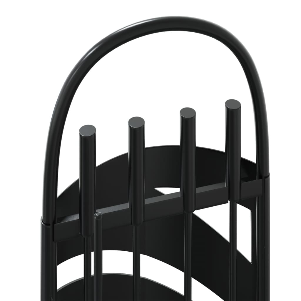 vidaXL Set de unelte pentru șemineu, 5 piese, 23x15x66 cm, oțel