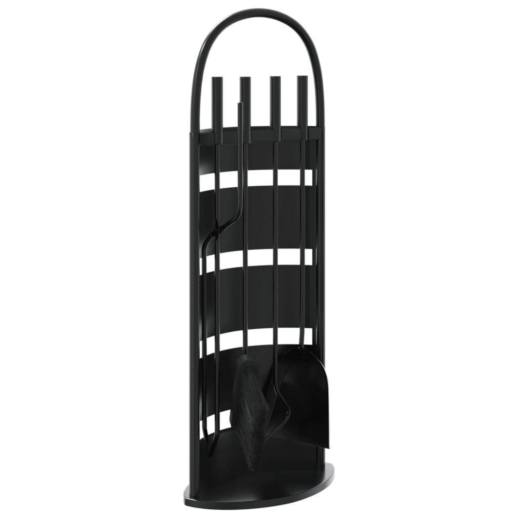 vidaXL Set de unelte pentru șemineu, 5 piese, 23x15x66 cm, oțel vidaXL Set de unelte pentru șemineu, 5 piese, 23x15x66 cm, oțel