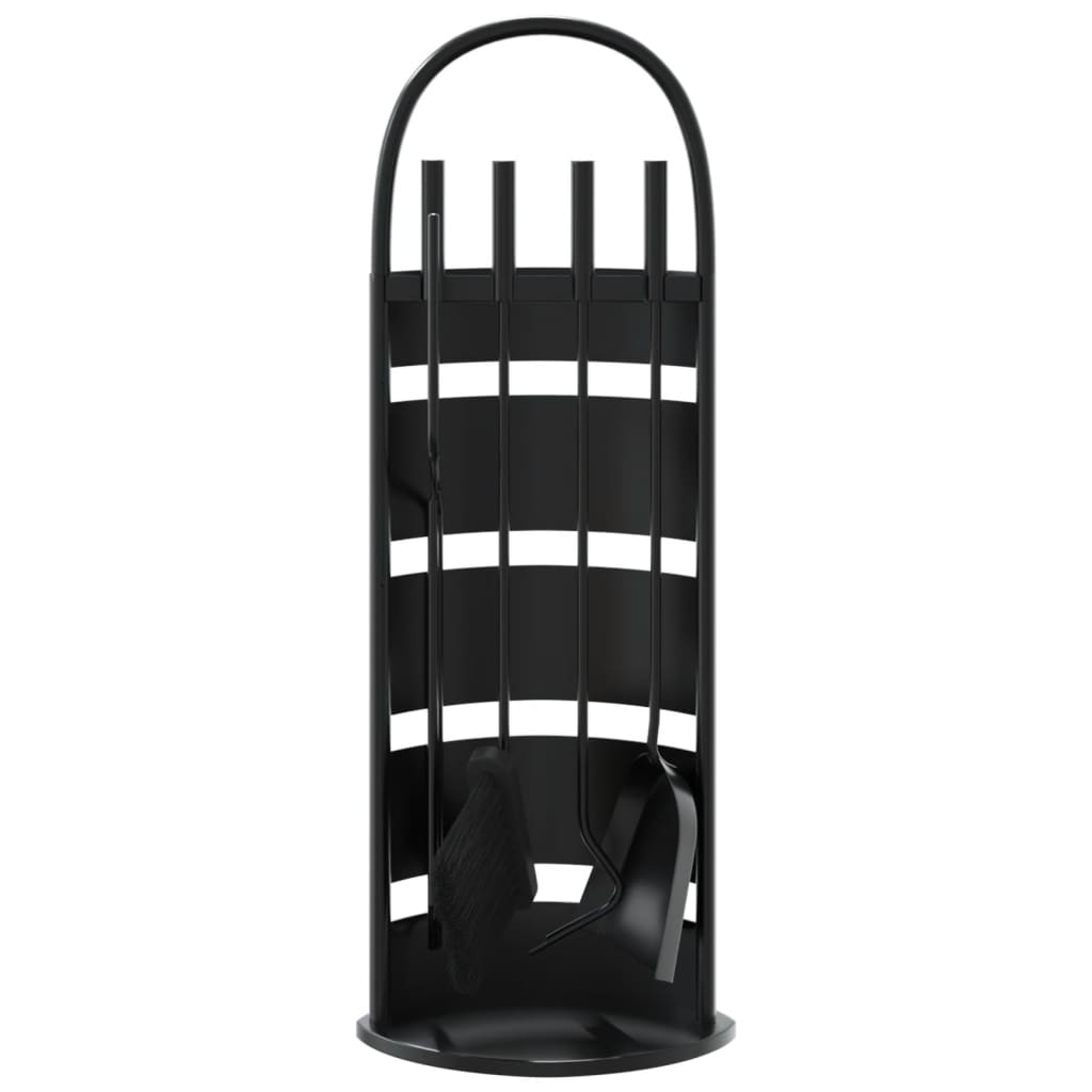 vidaXL Set de unelte pentru șemineu, 5 piese, 23x15x66 cm, oțel vidaXL Set de unelte pentru șemineu, 5 piese, 23x15x66 cm, oțel