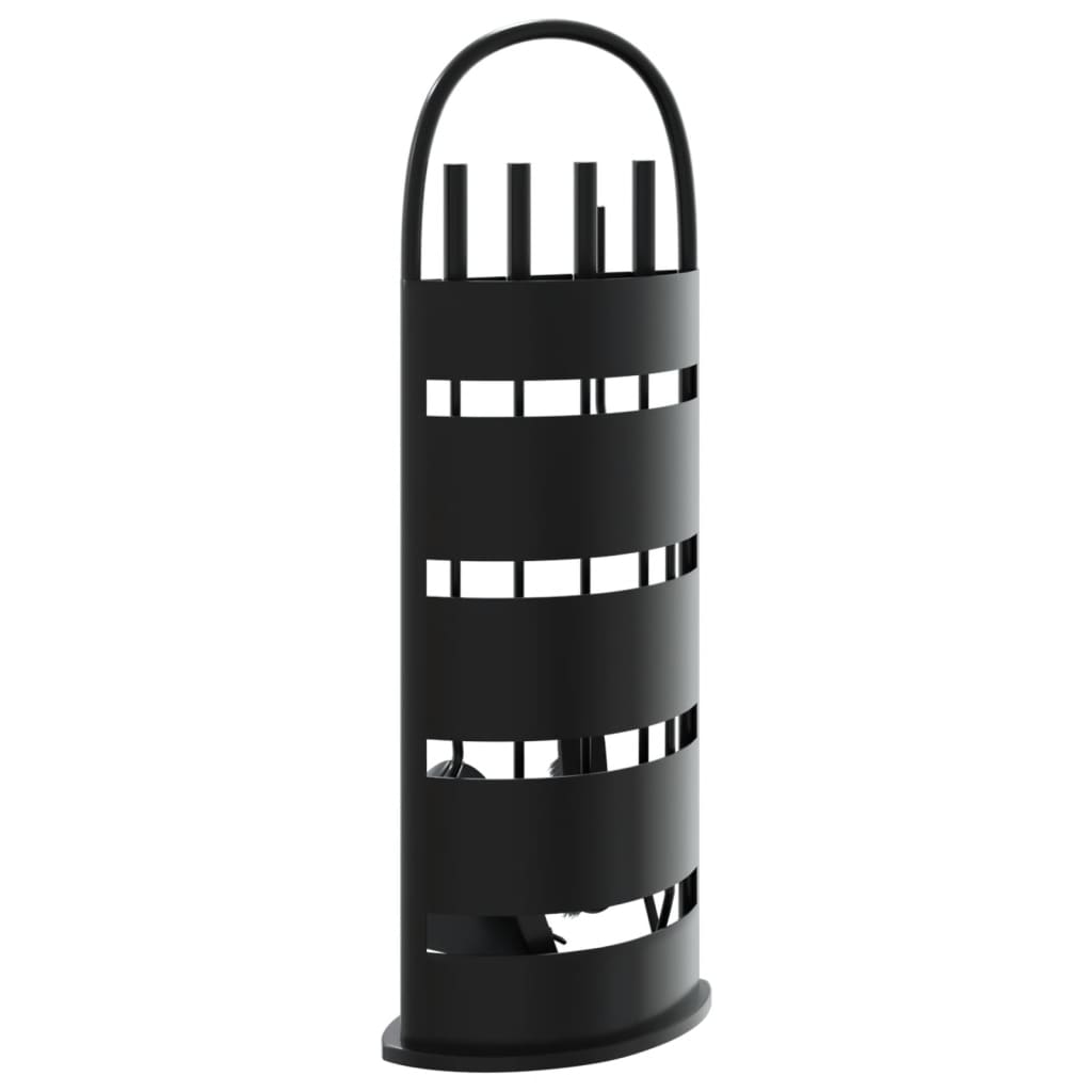 vidaXL Set de unelte pentru șemineu, 5 piese, 23x15x66 cm, oțel vidaXL Set de unelte pentru șemineu, 5 piese, 23x15x66 cm, oțel