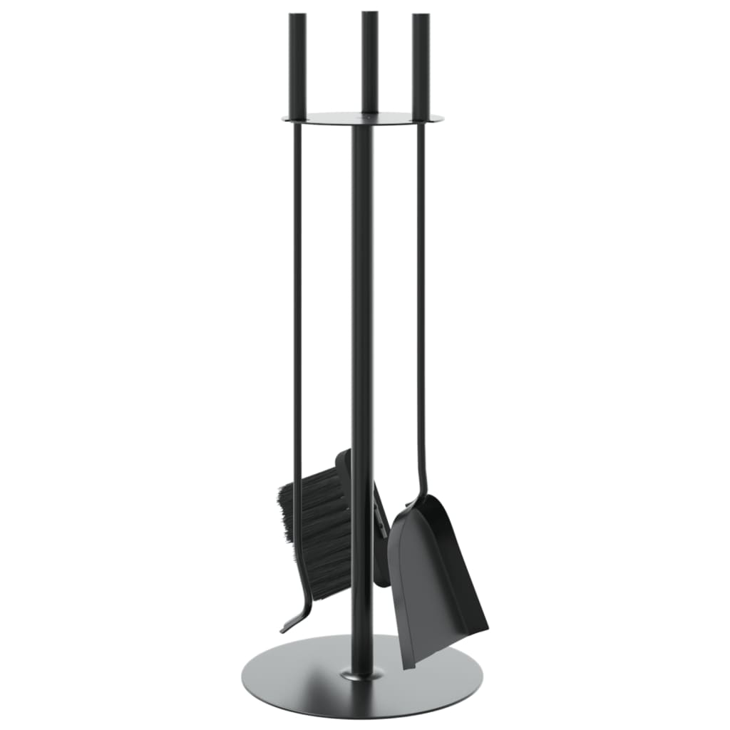 vidaXL Set de unelte pentru șemineu, 4 piese, 22x59 cm, oțel