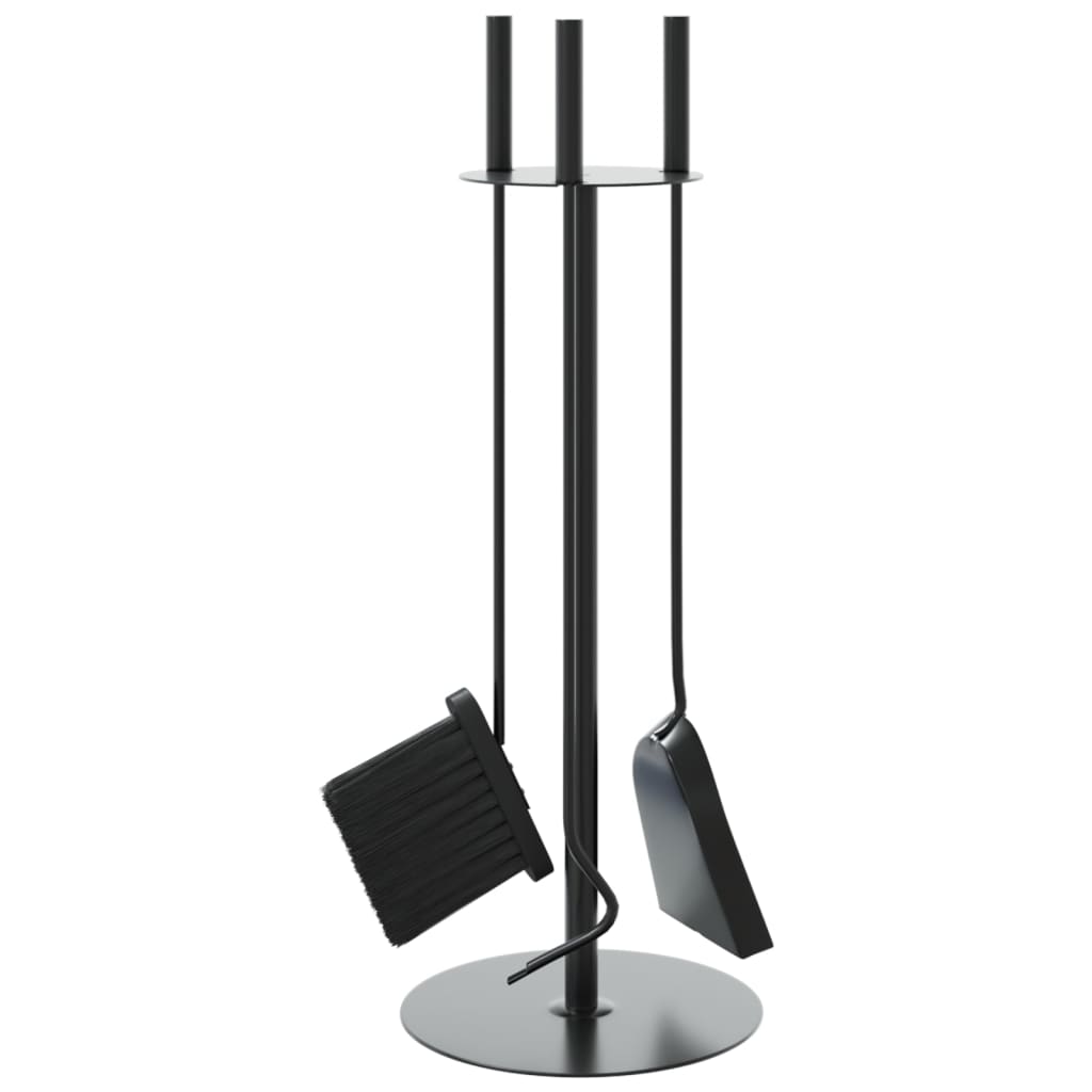 vidaXL Set de unelte pentru șemineu, 4 piese, 22x59 cm, oțel