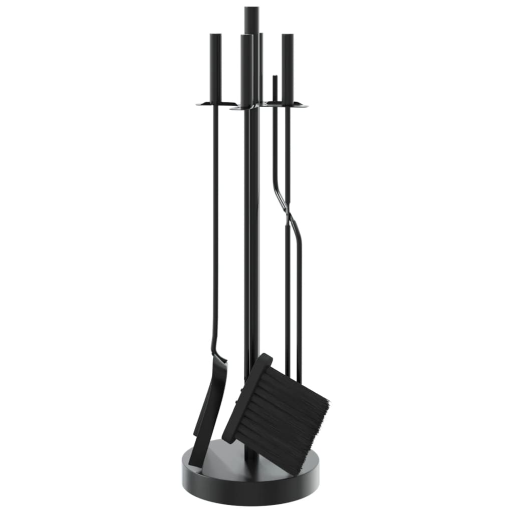 vidaXL Set de unelte pentru șemineu, 5 piese, 18x66 cm, oțel