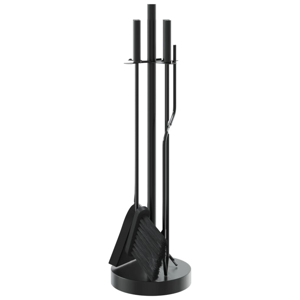 vidaXL Set de unelte pentru șemineu, 5 piese, 18x66 cm, oțel