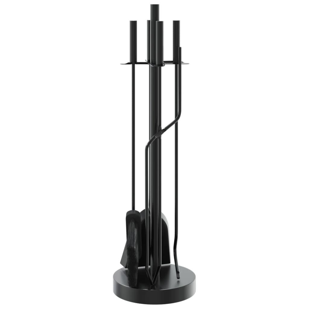 vidaXL Set de unelte pentru șemineu, 5 piese, 18x66 cm, oțel