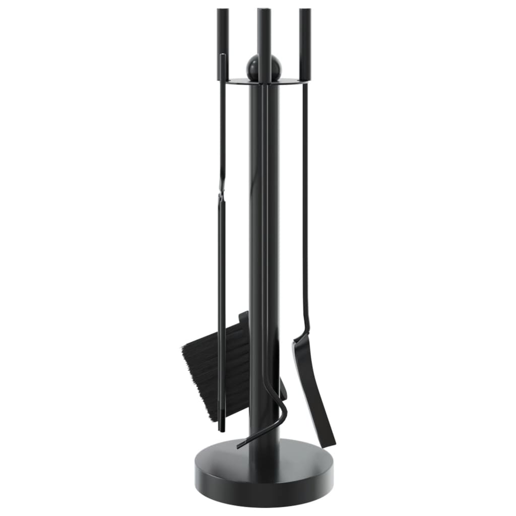 vidaXL Set de unelte pentru șemineu, 5 piese, 18x56 cm, oțel vidaXL Set de unelte pentru șemineu, 5 piese, 18x56 cm, oțel