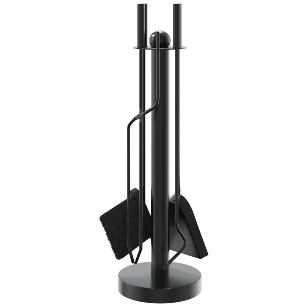 vidaXL Set de unelte pentru șemineu, 5 piese, 18x56 cm, oțel vidaXL Set de unelte pentru șemineu, 5 piese, 18x56 cm, oțel