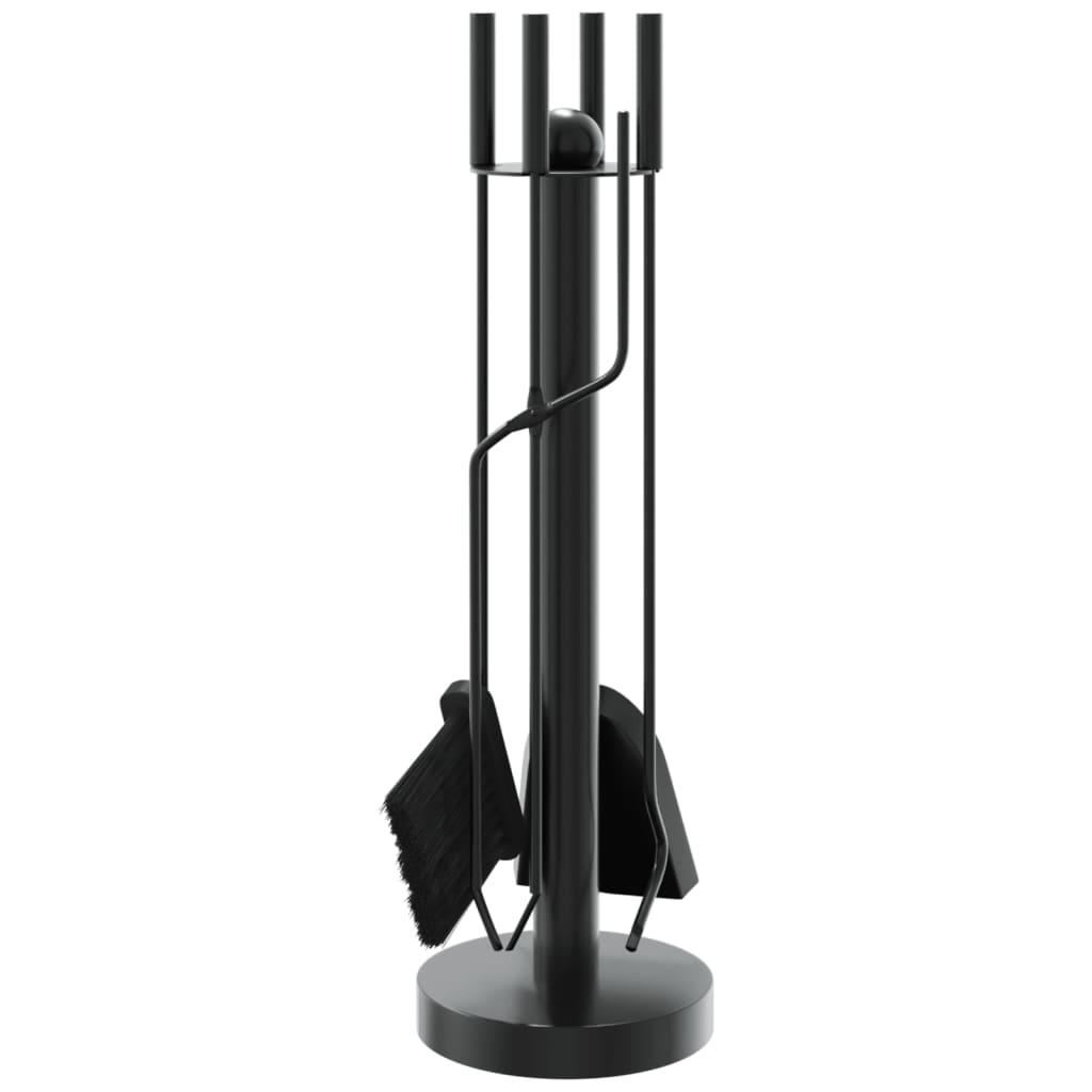 vidaXL Set de unelte pentru șemineu, 5 piese, 18x56 cm, oțel vidaXL Set de unelte pentru șemineu, 5 piese, 18x56 cm, oțel
