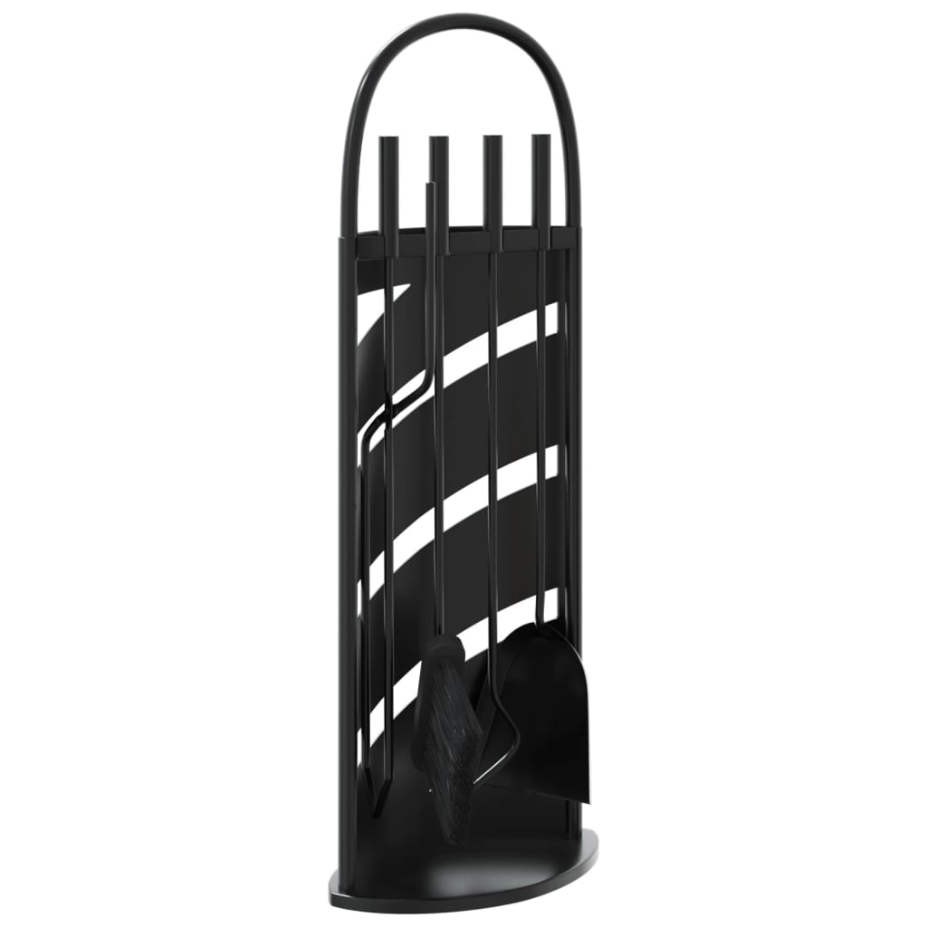 vidaXL Set de unelte pentru șemineu, 5 piese, 23x15x66 cm, oțel vidaXL Set de unelte pentru șemineu, 5 piese, 23x15x66 cm, oțel
