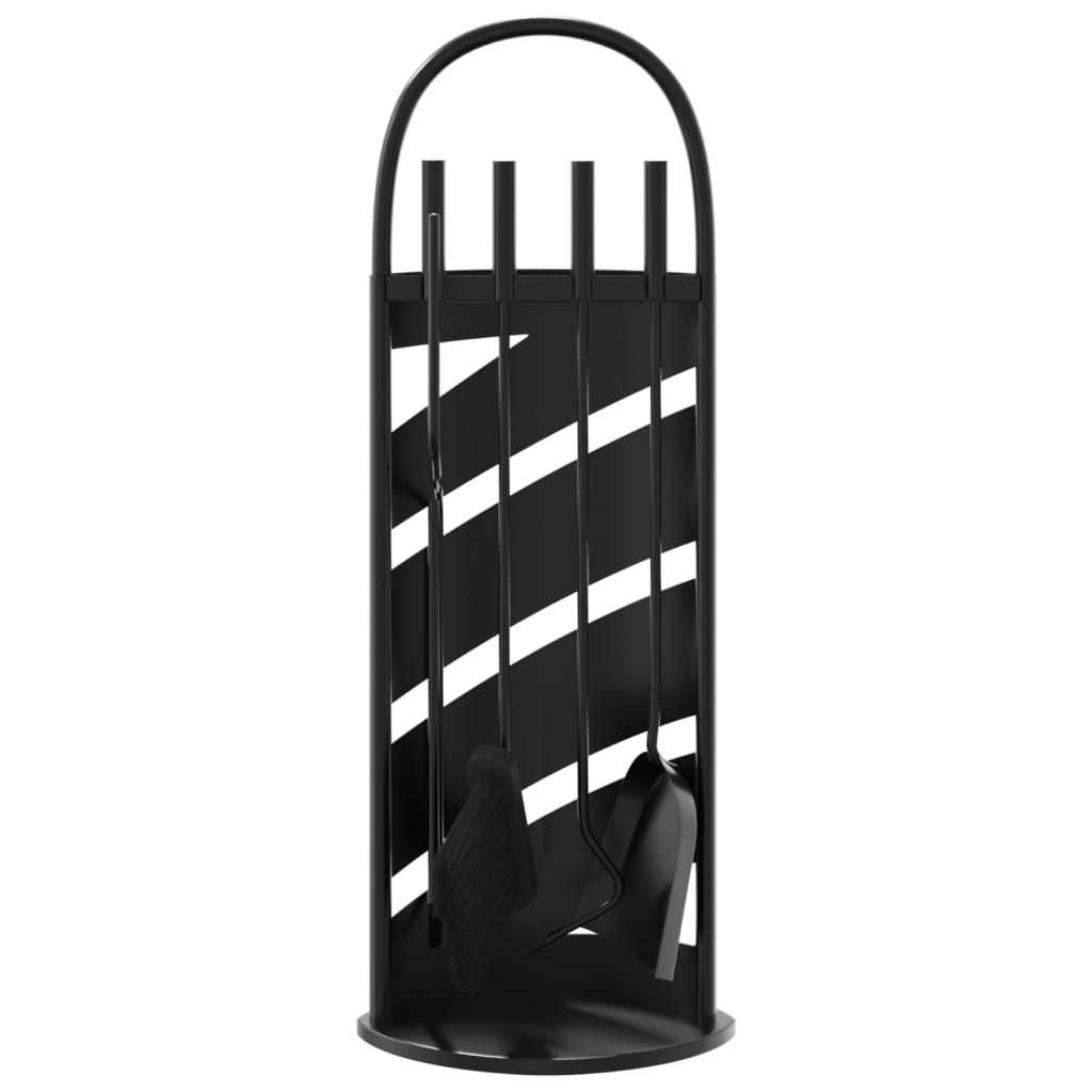 vidaXL Set de unelte pentru șemineu, 5 piese, 23x15x66 cm, oțel vidaXL Set de unelte pentru șemineu, 5 piese, 23x15x66 cm, oțel