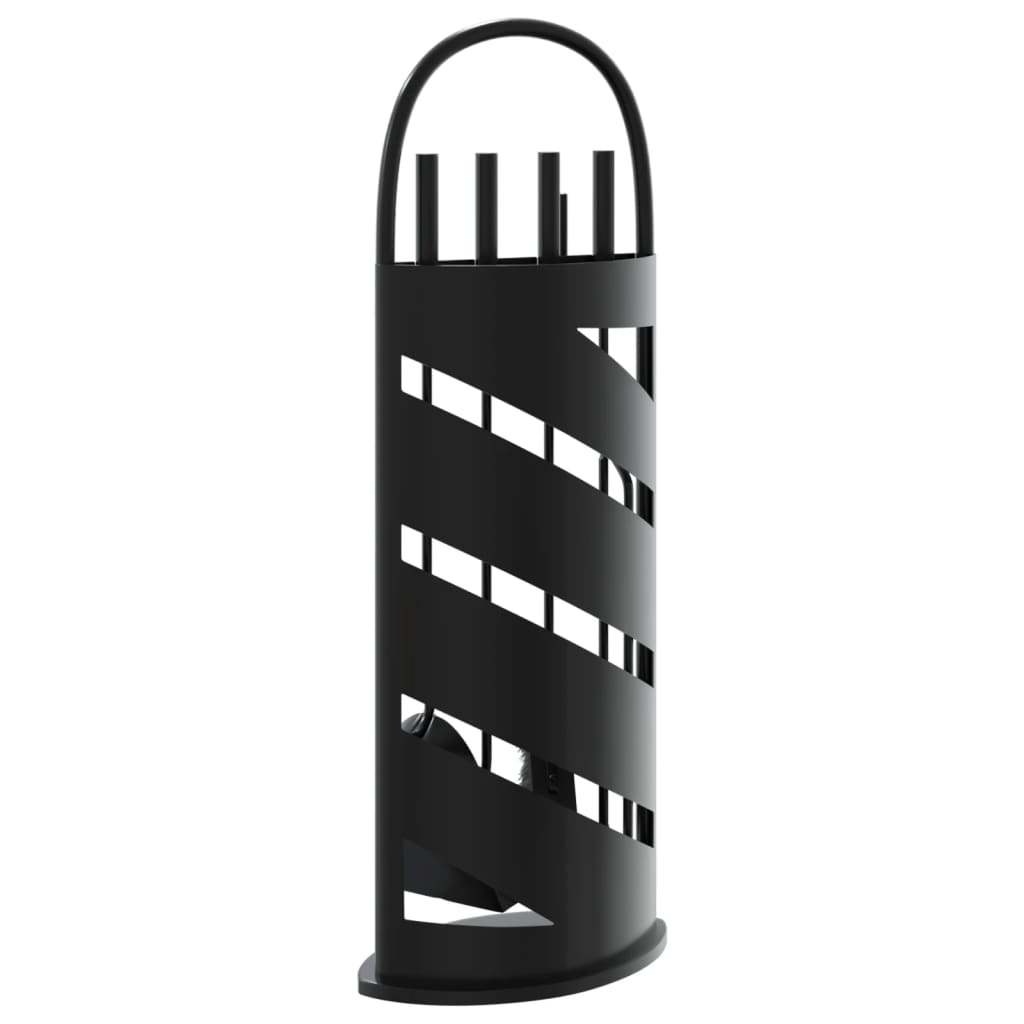 vidaXL Set de unelte pentru șemineu, 5 piese, 23x15x66 cm, oțel vidaXL Set de unelte pentru șemineu, 5 piese, 23x15x66 cm, oțel