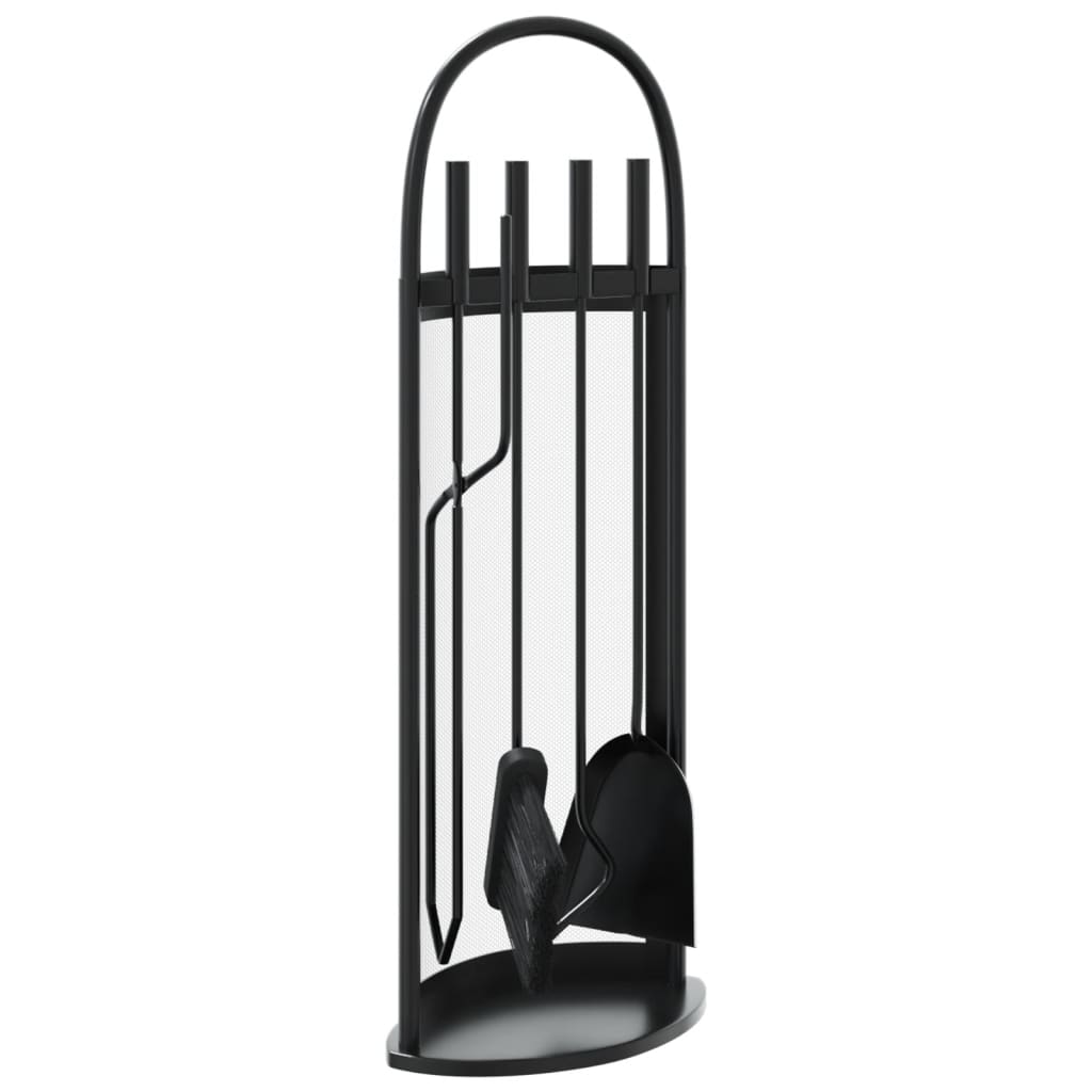 vidaXL Set de unelte pentru șemineu, 5 piese, 23x15x66 cm, oțel vidaXL Set de unelte pentru șemineu, 5 piese, 23x15x66 cm, oțel