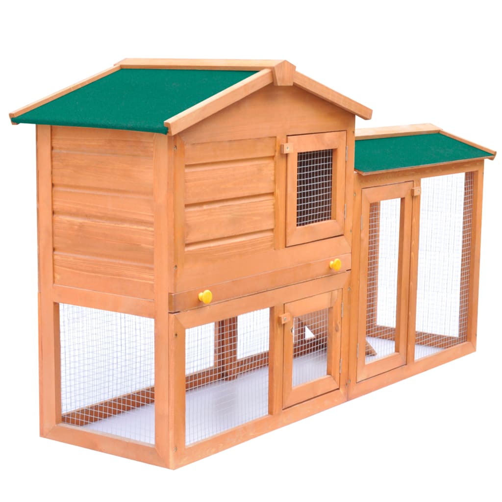 vidaXL Cușcă de exterior pentru iepuri, adăpost animale mici, lemn vidaXL Cușcă de exterior pentru iepuri, adăpost animale mici, lemn