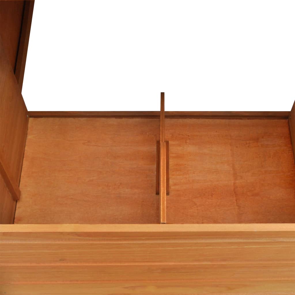 vidaXL Coteț de păsări pentru exterior adăpost găini cu 1 cuibar lemn