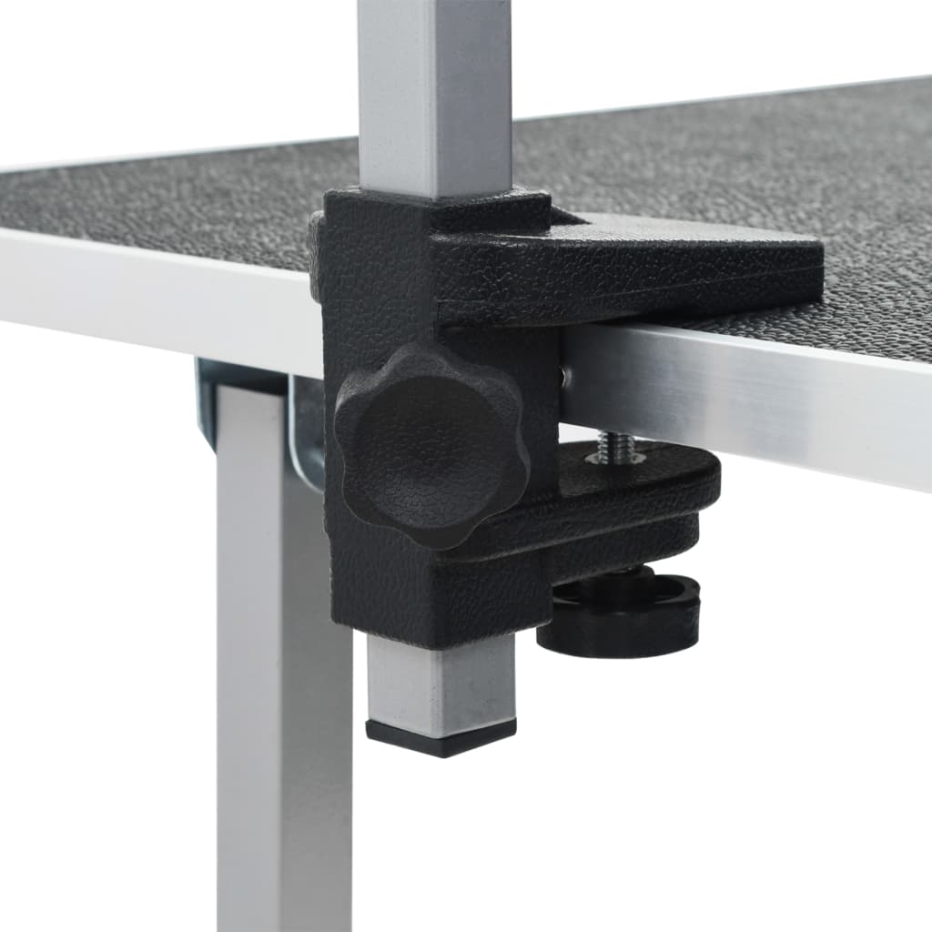 vidaXL Masă de toaletare câini, pisici, animale companie, 2 lațuri