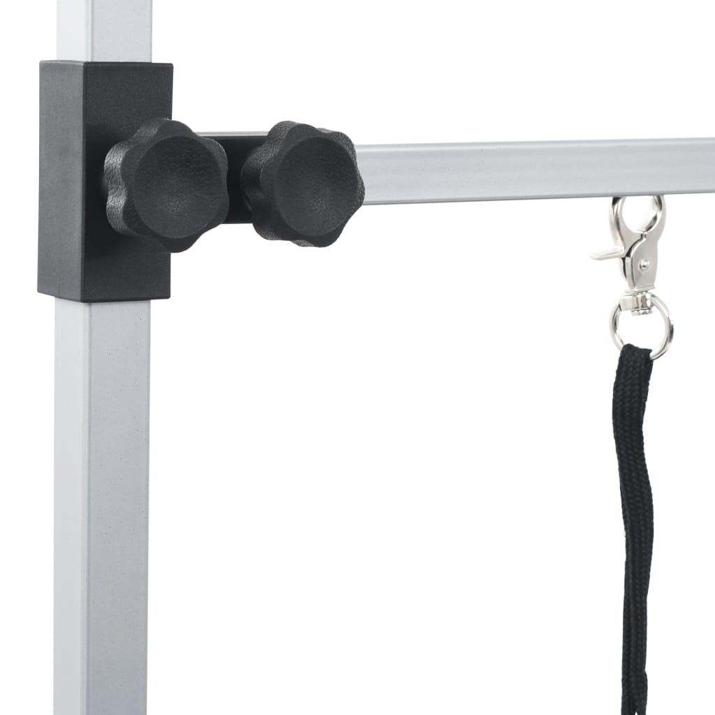 vidaXL Masă de toaletare câini, pisici, animale companie, 2 lațuri