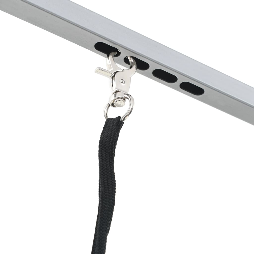 vidaXL Masă de toaletare câini, pisici, animale companie, 2 lațuri