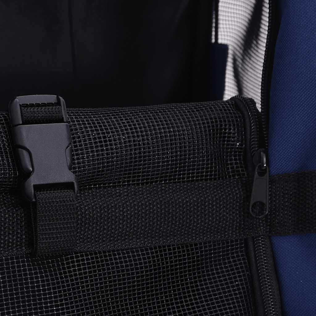 Troller pentru animale de companie multifuncțional, pliabil, albastru