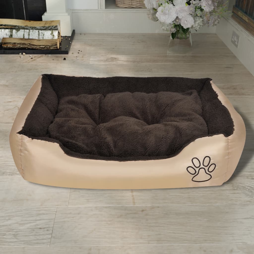 vidaXL Pat pentru câini călduros cu pernă căptușită, XL vidaXL Pat pentru câini călduros cu pernă căptușită, XL