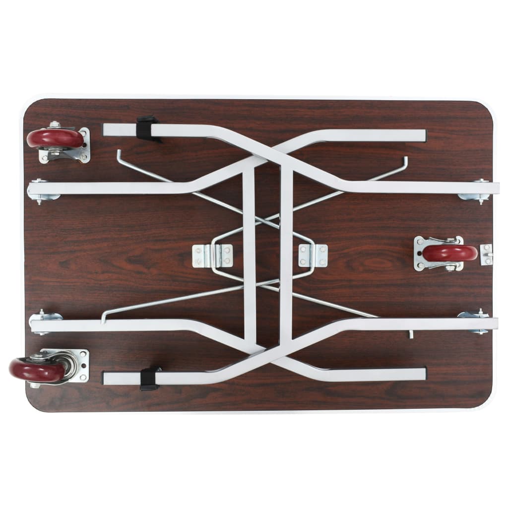 vidaXL Masă portabilă de toaletare pentru câini, cu roți