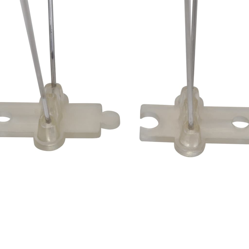 vidaXL Set bandă cu țepi antipăsări cu 4 rânduri, 6 buc., plastic, 3 m vidaXL Set bandă cu țepi antipăsări cu 4 rânduri, 6 buc., plastic, 3 m