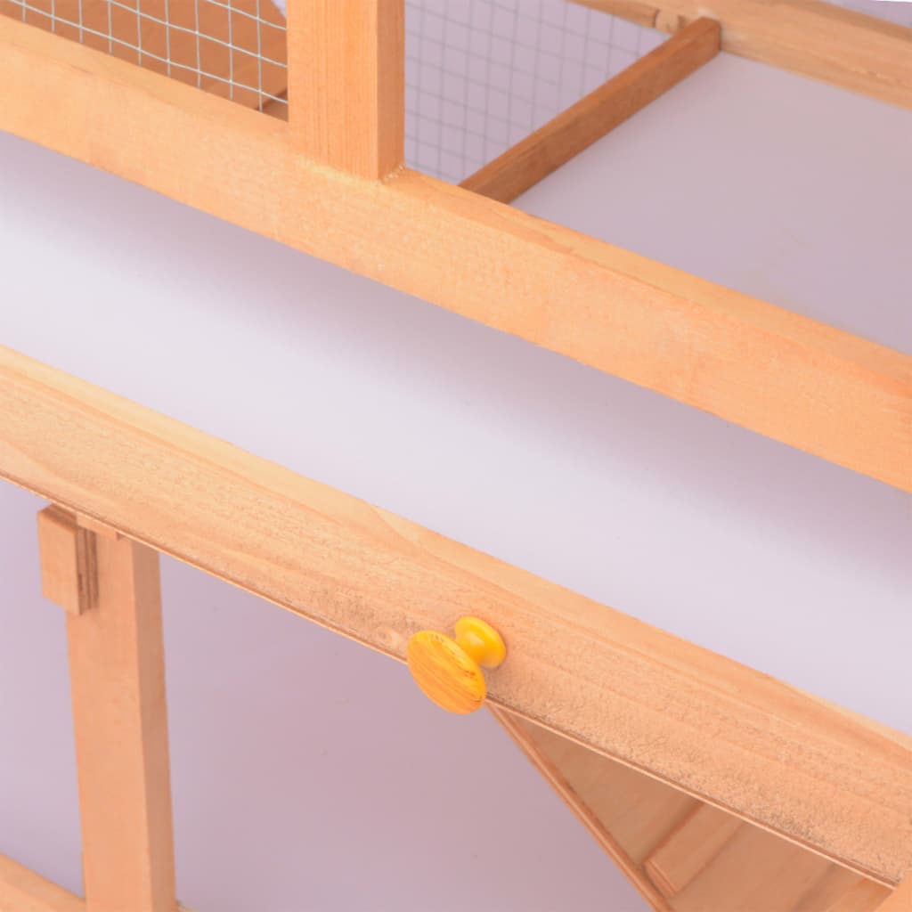 vidaXL Cușcă pentru iepuri și alte animale de exterior, lemn