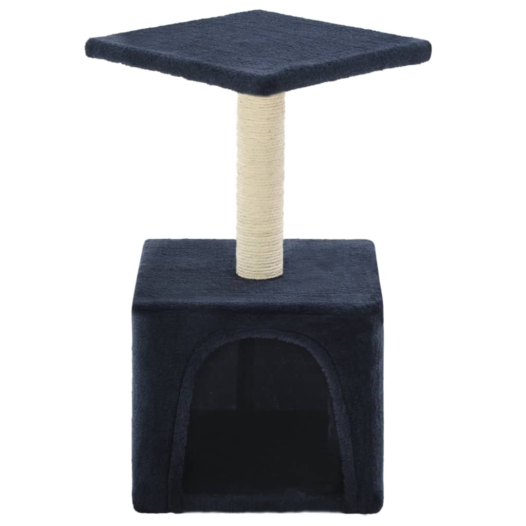 vidaXL Ansamblu pisici, stâlpi din funie sisal, albastru închis, 55 cm vidaXL Ansamblu pisici, stâlpi din funie sisal, albastru închis, 55 cm