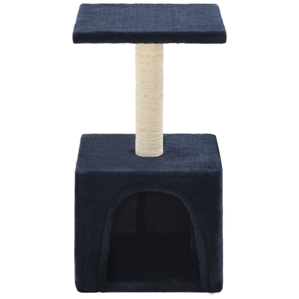vidaXL Ansamblu pisici, stâlpi din funie sisal, albastru închis, 55 cm vidaXL Ansamblu pisici, stâlpi din funie sisal, albastru închis, 55 cm