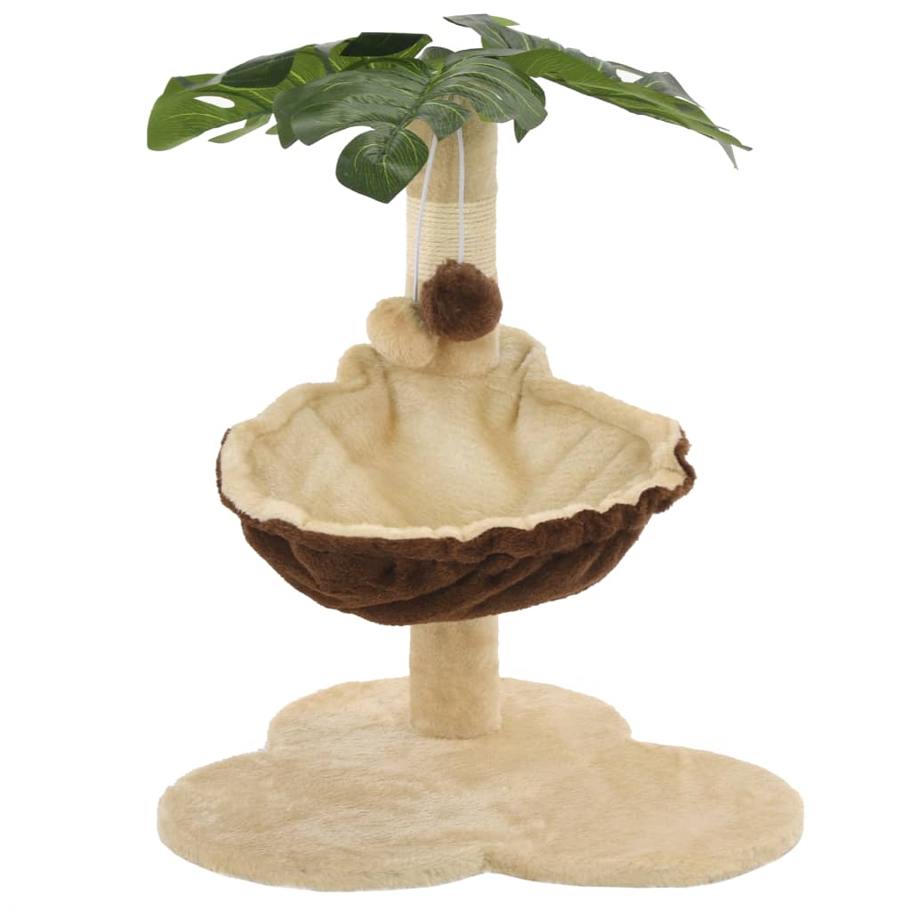 vidaXL Ansamblu pisici cu stâlpi funie sisal, 50 cm, bej și maro vidaXL Ansamblu pisici cu stâlpi funie sisal, 50 cm, bej și maro