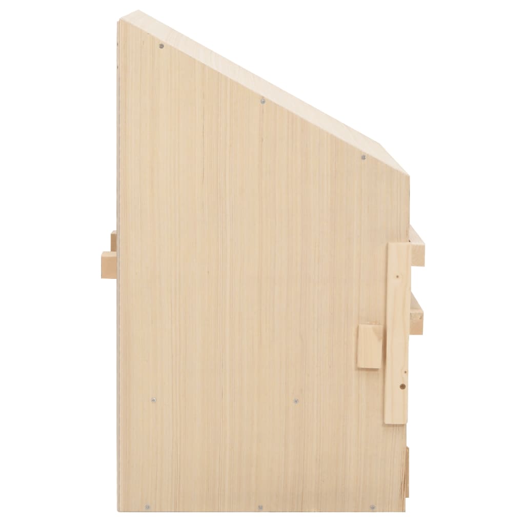 vidaXL Cuibar găini cu 2 compartimente, 63x40x65 cm, lemn masiv pin vidaXL Cuibar găini cu 2 compartimente, 63x40x65 cm, lemn masiv pin