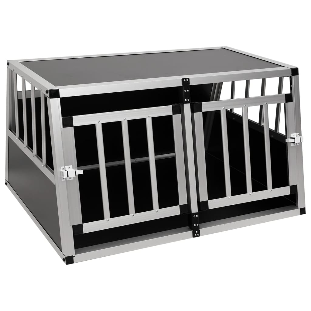 vidaXL Cușcă de câini cu ușă dublă, 89 x 69 x 50 cm vidaXL Cușcă de câini cu ușă dublă, 89 x 69 x 50 cm