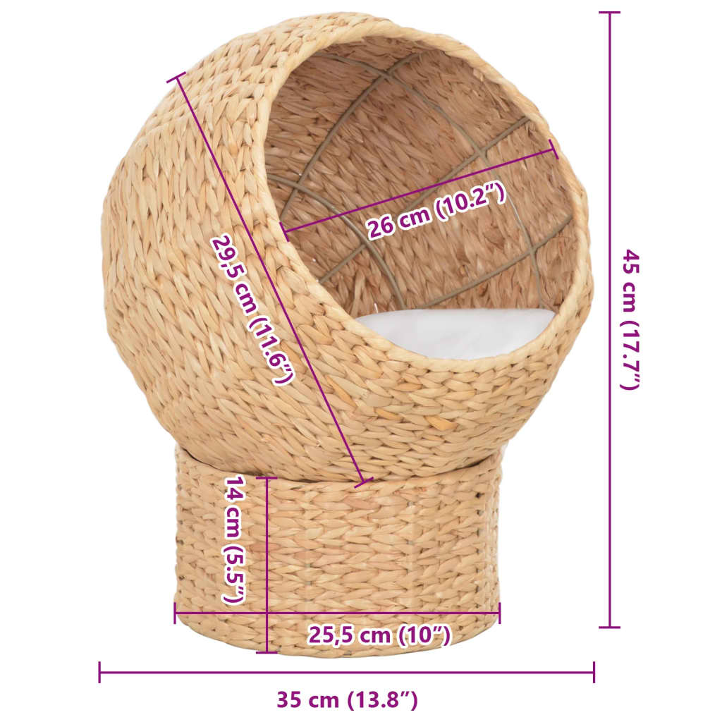 vidaXL Coș pentru pisici, iarbă de mare vidaXL Coș pentru pisici, iarbă de mare