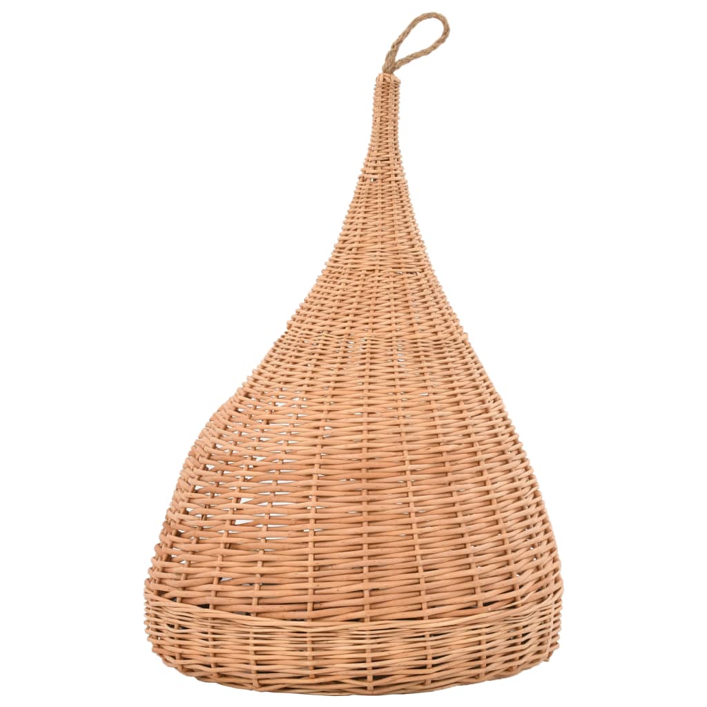 vidaXL Casă pentru pisici cu pernă, 40x60 cm, salcie naturală, teepee vidaXL Casă pentru pisici cu pernă, 40x60 cm, salcie naturală, teepee