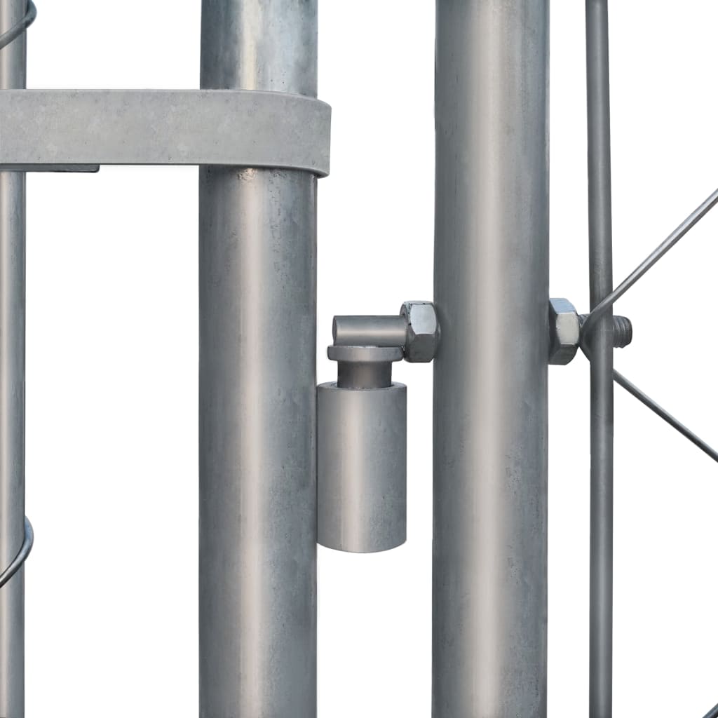 vidaXL Padoc pentru câini de exterior, 2 x 2 x 1 m, oțel galvanizat