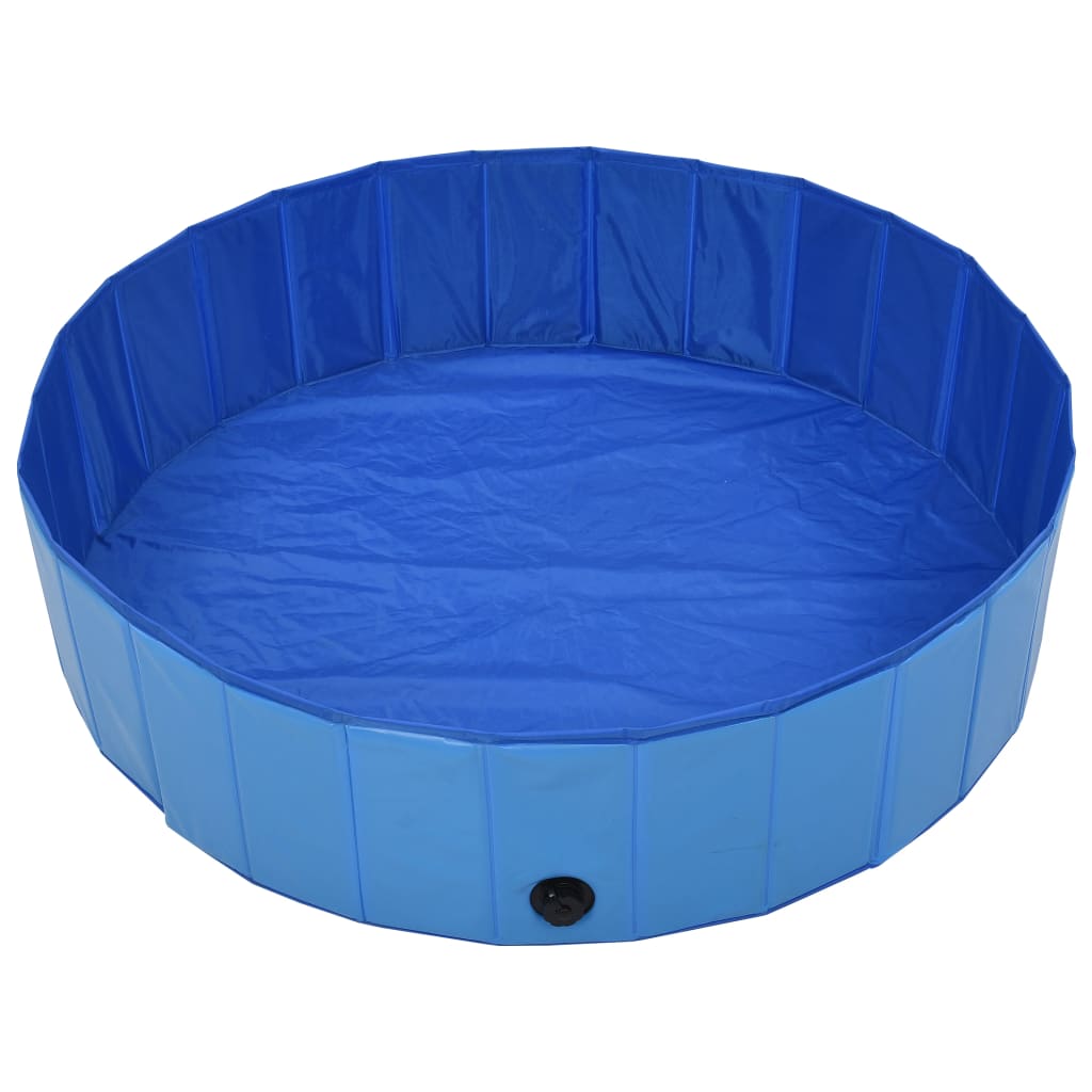 vidaXL Piscină pentru câini pliabilă, albastru, 120 x 30 cm, PVC vidaXL Piscină pentru câini pliabilă, albastru, 120 x 30 cm, PVC