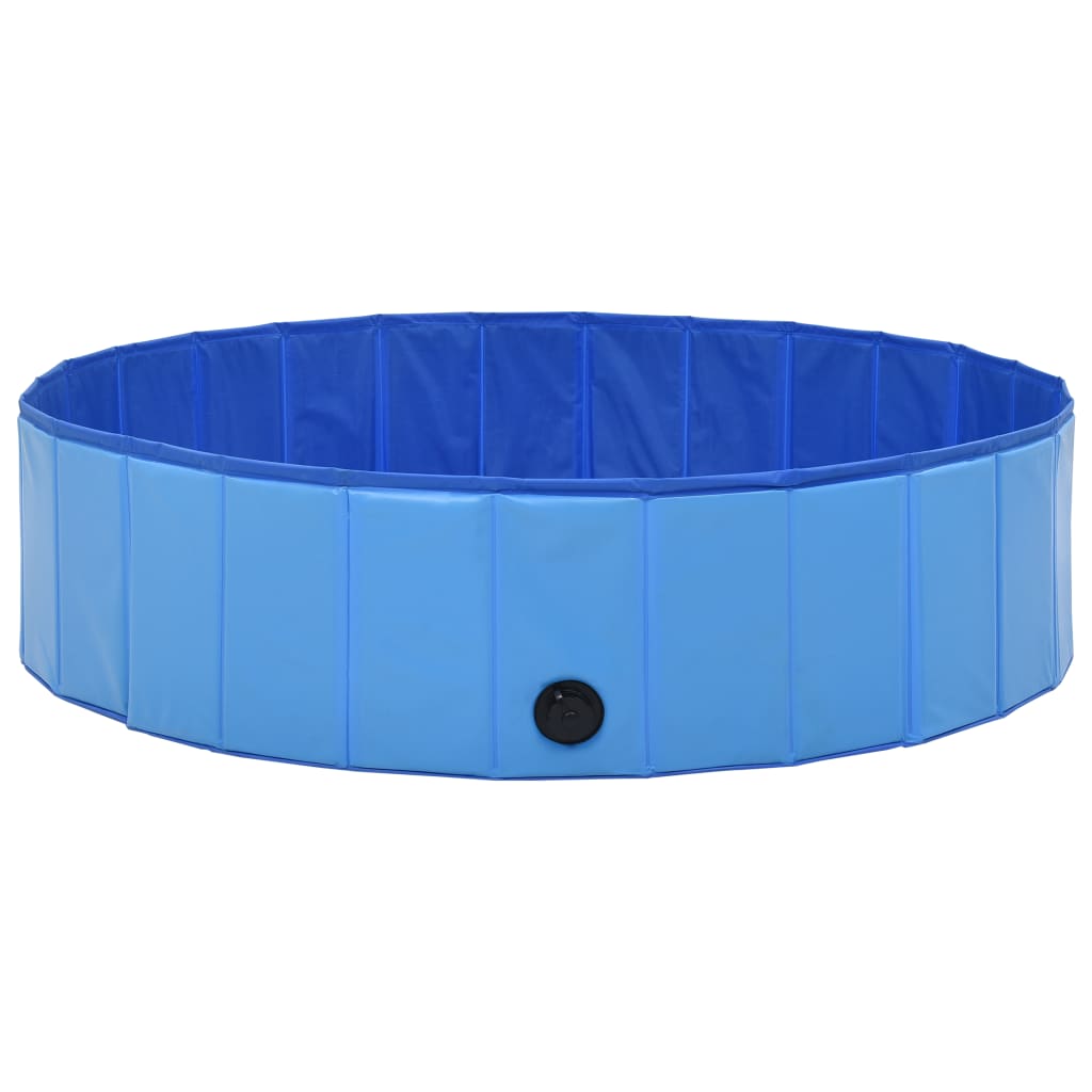 vidaXL Piscină pentru câini pliabilă, albastru, 120 x 30 cm, PVC vidaXL Piscină pentru câini pliabilă, albastru, 120 x 30 cm, PVC