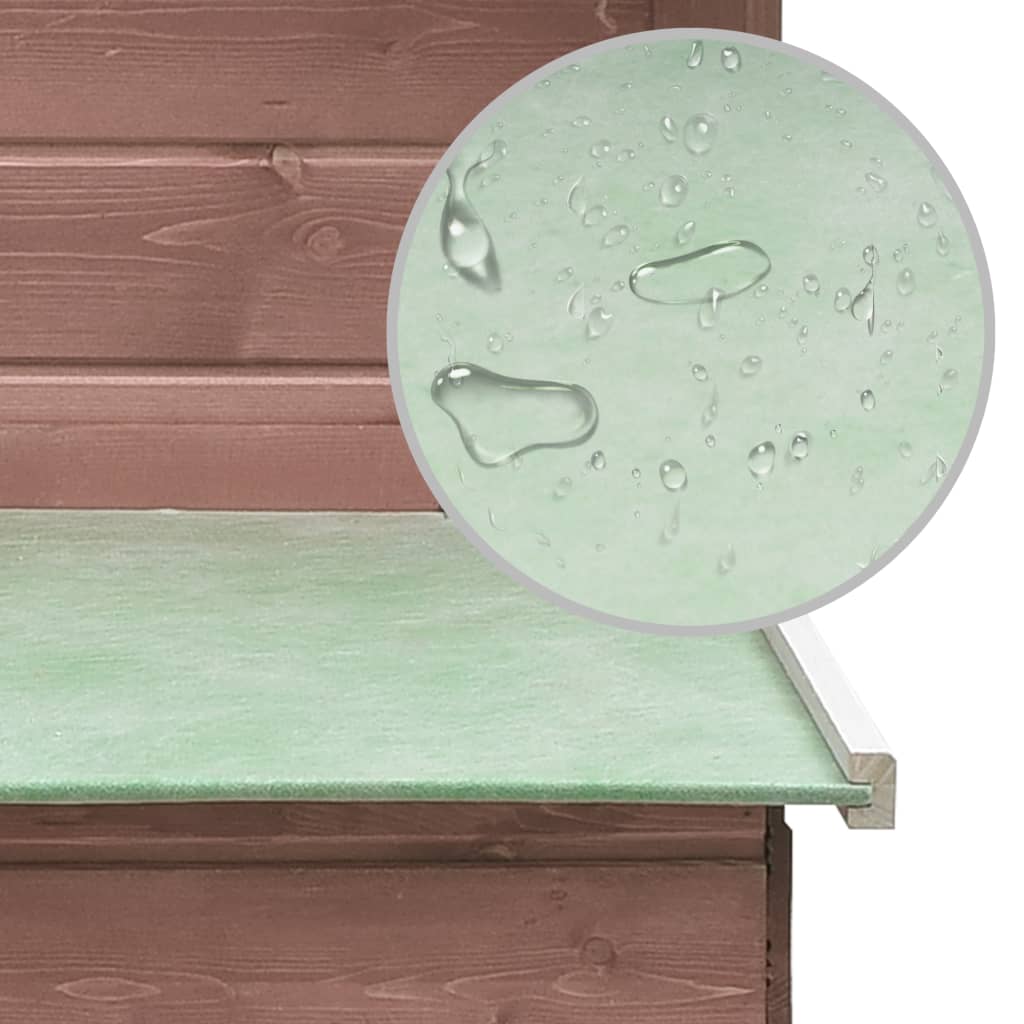 vidaXL Coteț de păsări, cafeniu, 170x81x110 cm, lemn masiv pin & brad