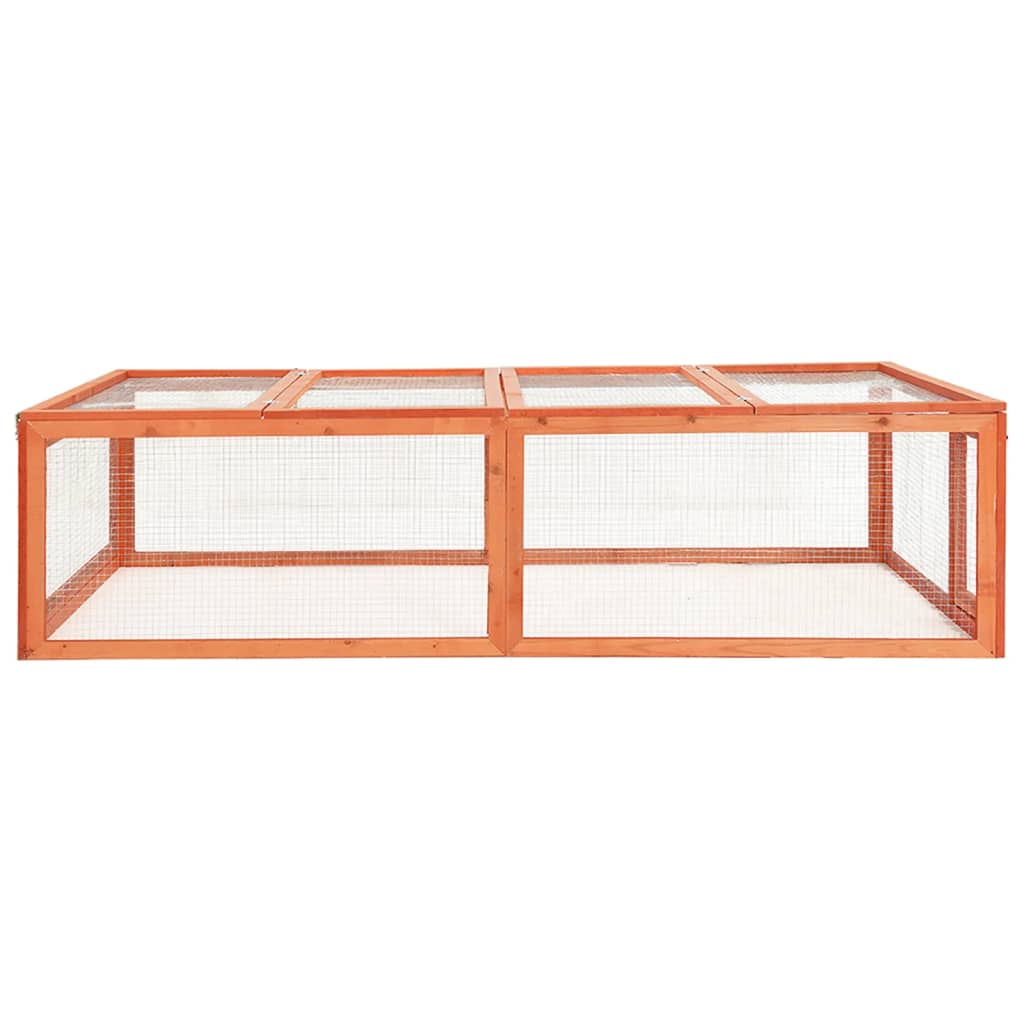 vidaXL Cușcă de iepuri, 183 x 90 x 46,5 cm, lemn masiv de brad vidaXL Cușcă de iepuri, 183 x 90 x 46,5 cm, lemn masiv de brad
