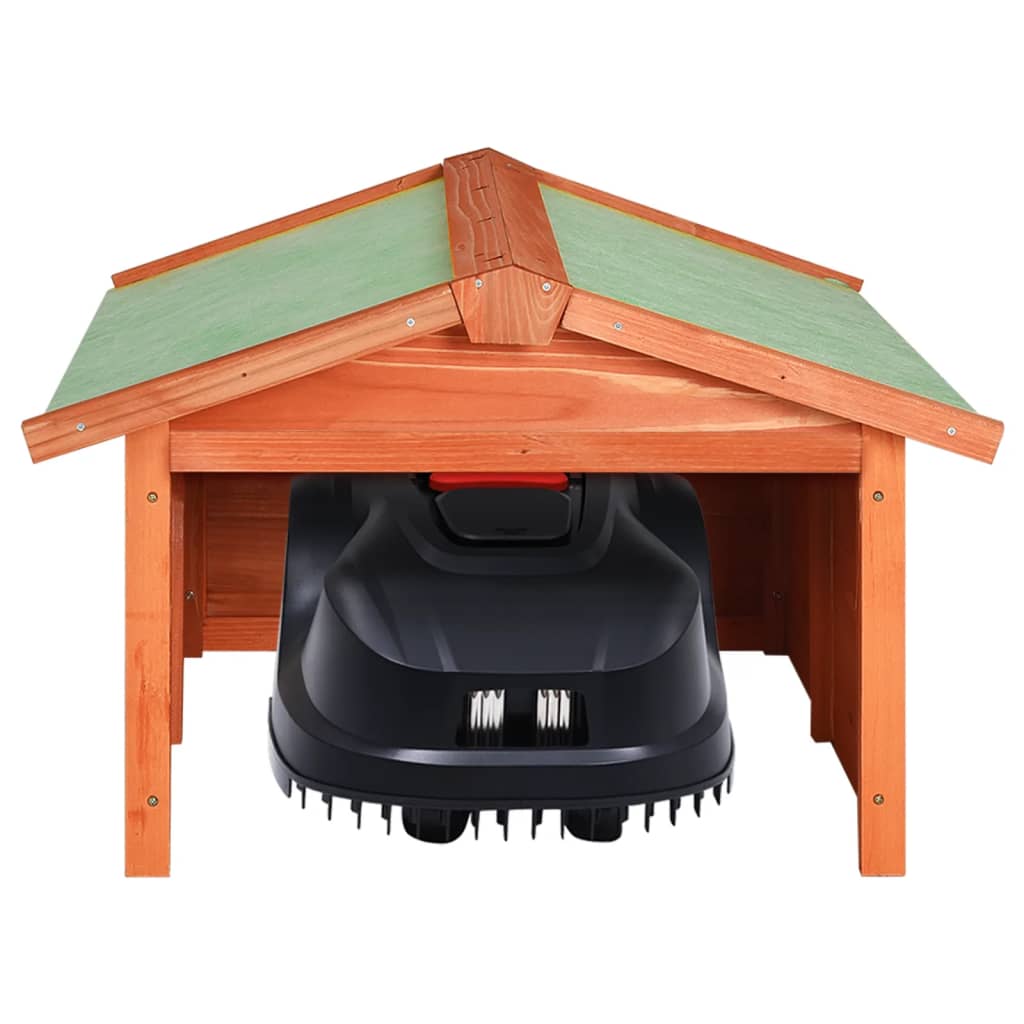 vidaXL Garaj mașină de tuns iarba robot, 72x87x50 cm, lemn masiv brad vidaXL Garaj mașină de tuns iarba robot, 72x87x50 cm, lemn masiv brad
