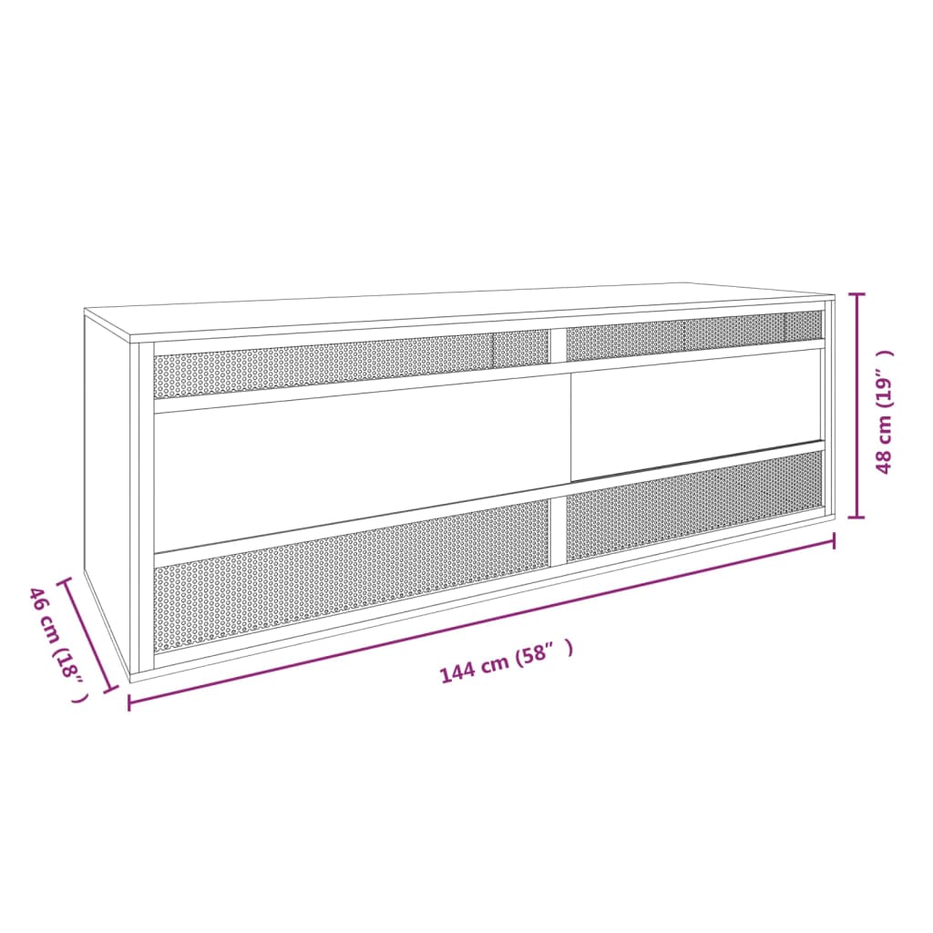 vidaXL Terariu, 144x46x48 cm, lemn prelucrat vidaXL Terariu, 144x46x48 cm, lemn prelucrat