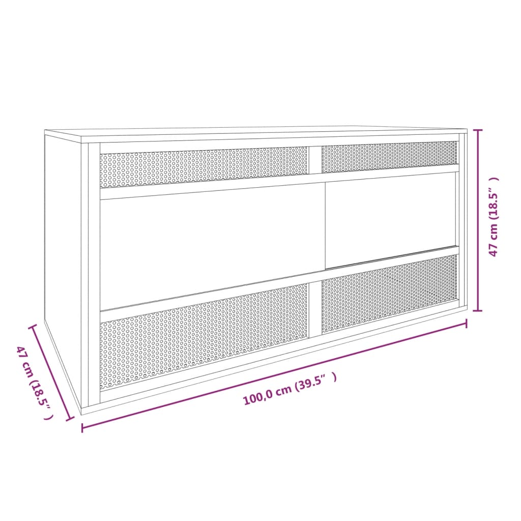 vidaXL Terariu, 100x47x47 cm, lemn prelucrat
